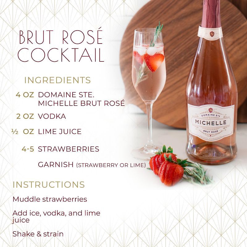 slide 3 of 8, Domaine Ste. Michelle Brut Rosé Wine - 750ml Bottle, 750 ml