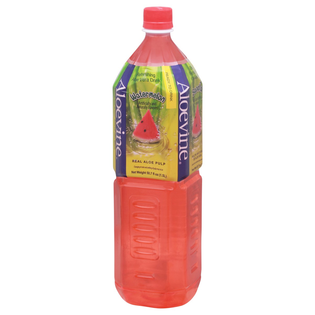 slide 7 of 10, Aloevine Refreshing Watermelon Aloe Vera Drink 50.7 fl oz, 50.7 fl oz