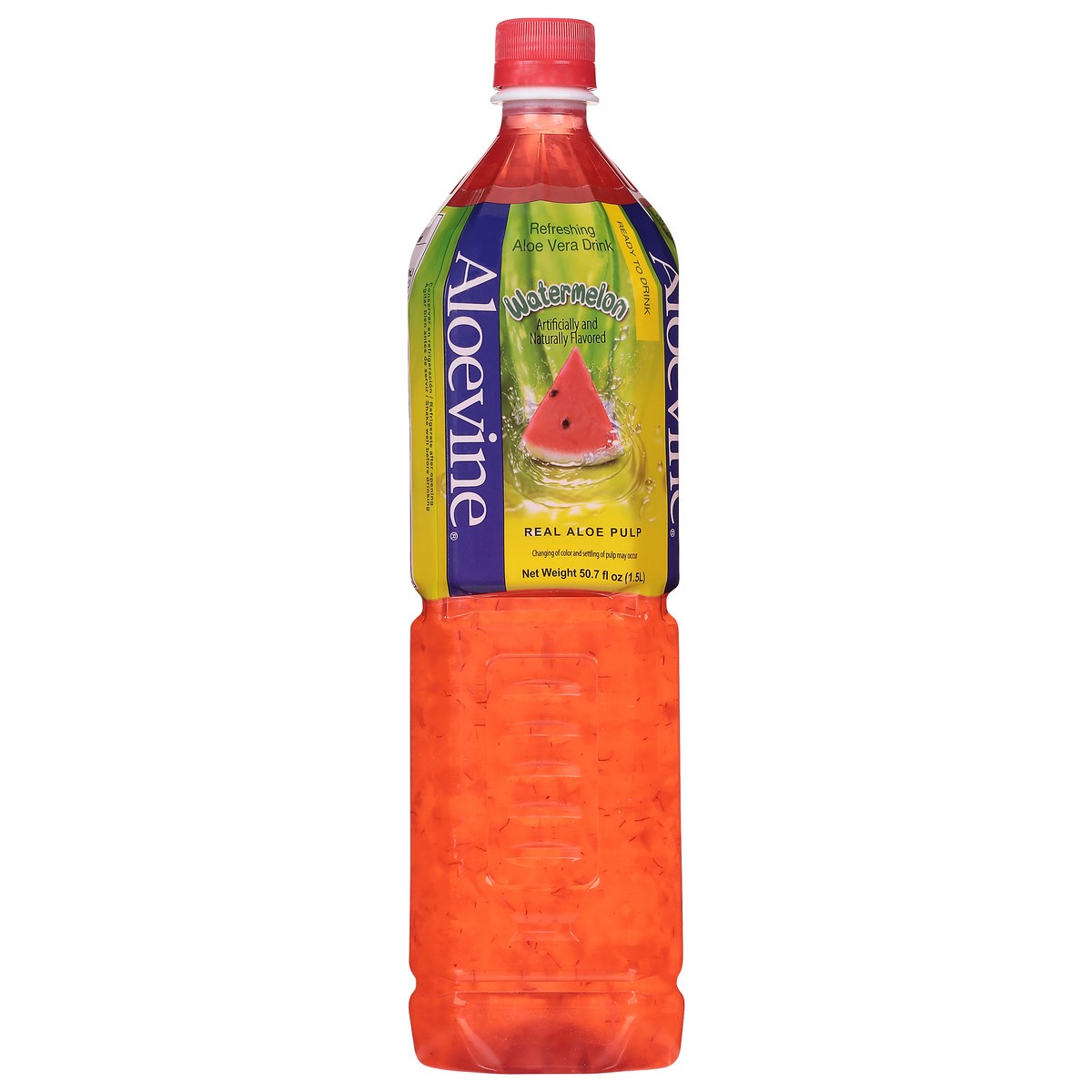 slide 1 of 10, Aloevine Refreshing Watermelon Aloe Vera Drink 50.7 fl oz, 50.7 fl oz