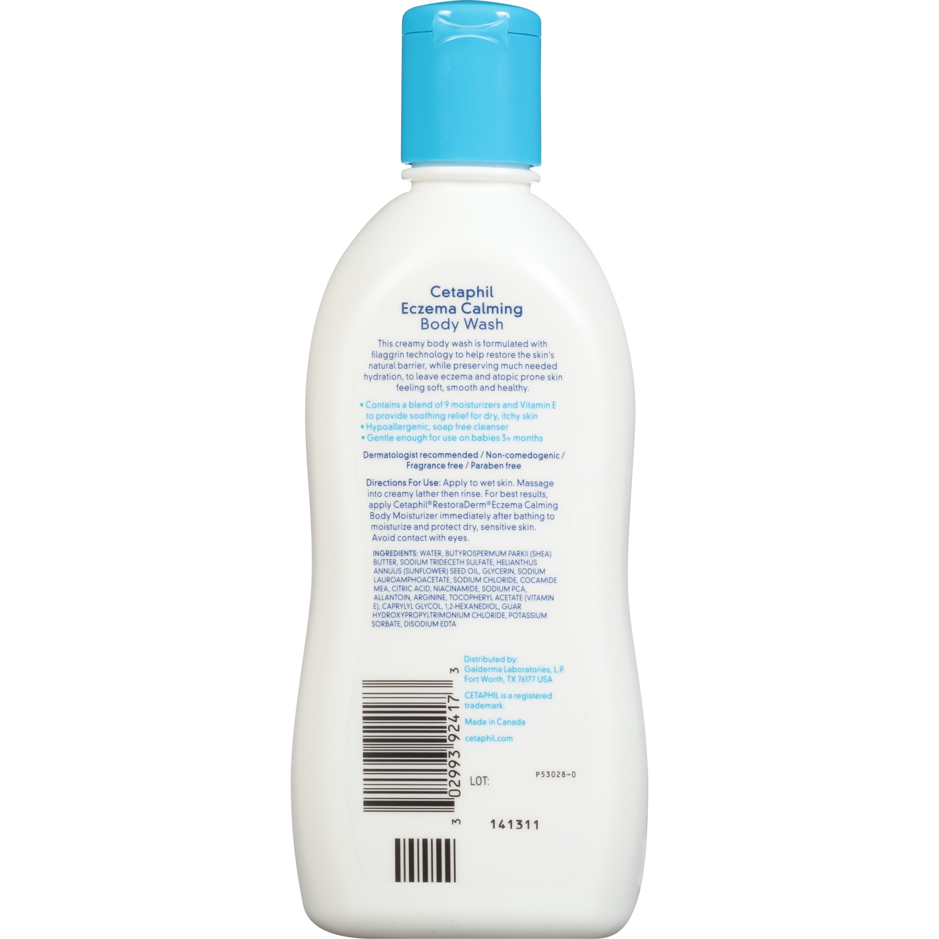 slide 6 of 7, Cetaphil Restoraderm Eczema Calming Body Wash, 10 fl oz