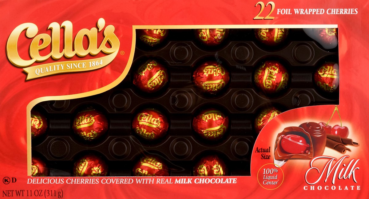 slide 8 of 12, Cella's Cherries Milk Chocolate 22 Cherries 22 ea, 22 ct