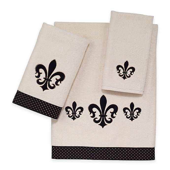 slide 1 of 1, Avanti Luxemborg Fleur De Lis Fingertip Towel, 1 ct