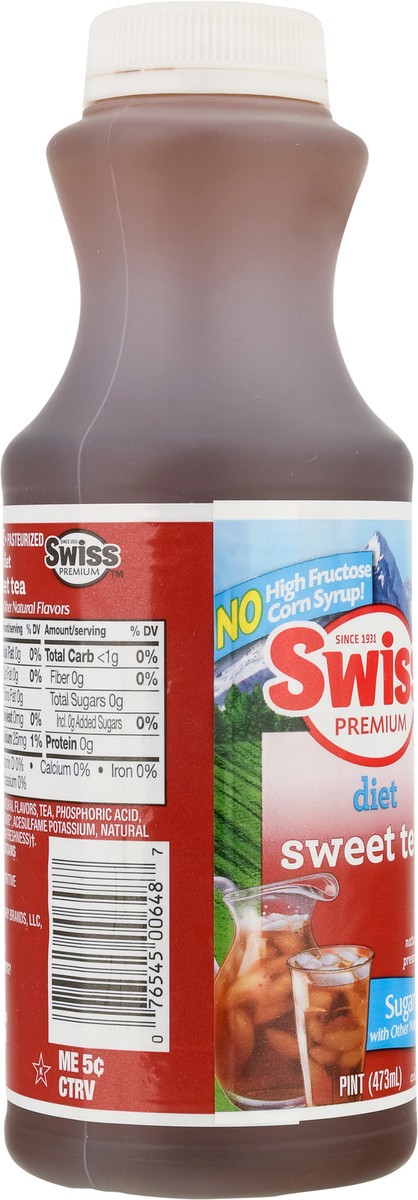 slide 2 of 14, Swiss Premium Diet Sweet Tea - 1 pint - 1 pint, 1 pint