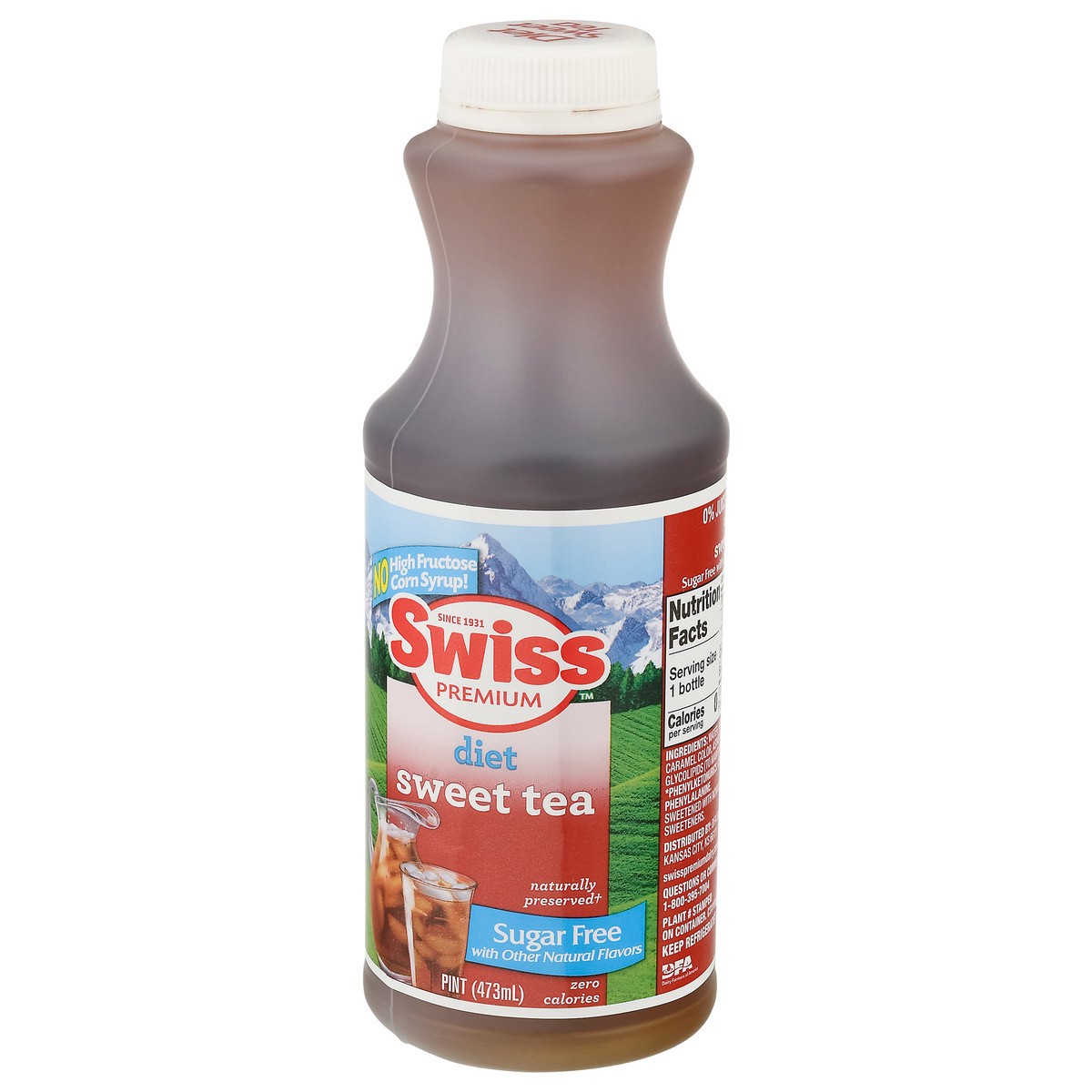 slide 9 of 14, Swiss Premium Diet Sweet Tea - 1 pint - 1 pint, 1 pint