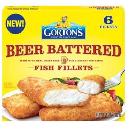 Gortons Beer Battered Crispy Fish Fillets