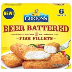 Gortons Beer Battered Crispy Fish Fillets