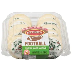 Lofthouse Football Frosted Sugar Cookies 13.5 oz