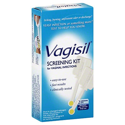 slide 1 of 1, Vagisil Screening Kit, for Vaginal Infections, 2 ct