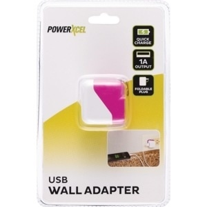 slide 1 of 1, Powerxcel Usb Wall Charger 1.0, Purple, 1 ct