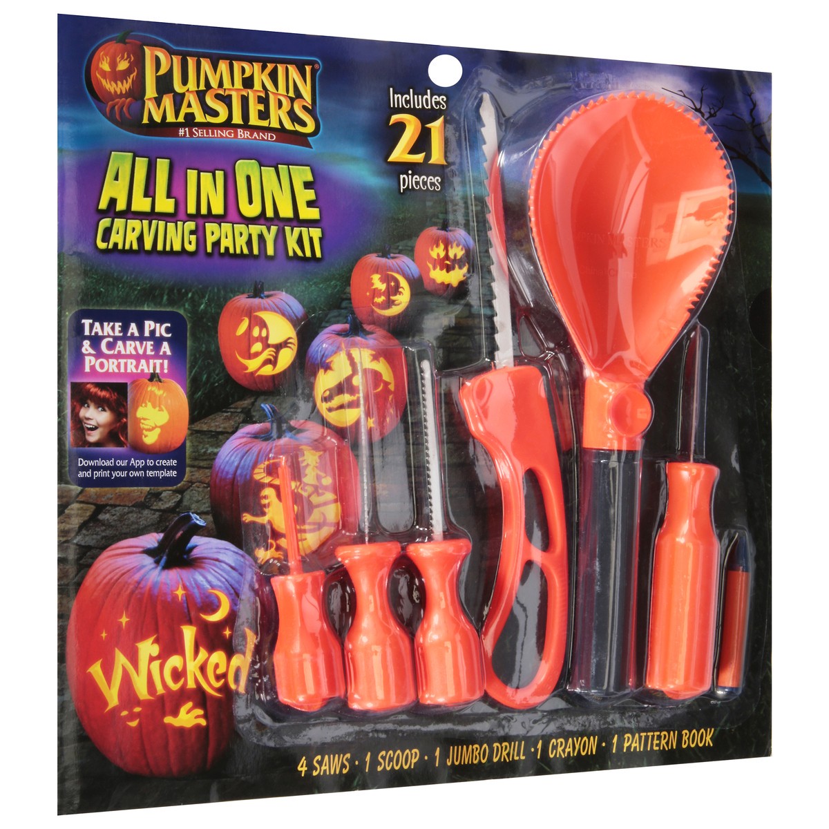 slide 4 of 9, Pumpkin Masters Ultimate Carving Party Kit 21 Pieces, 1 ct