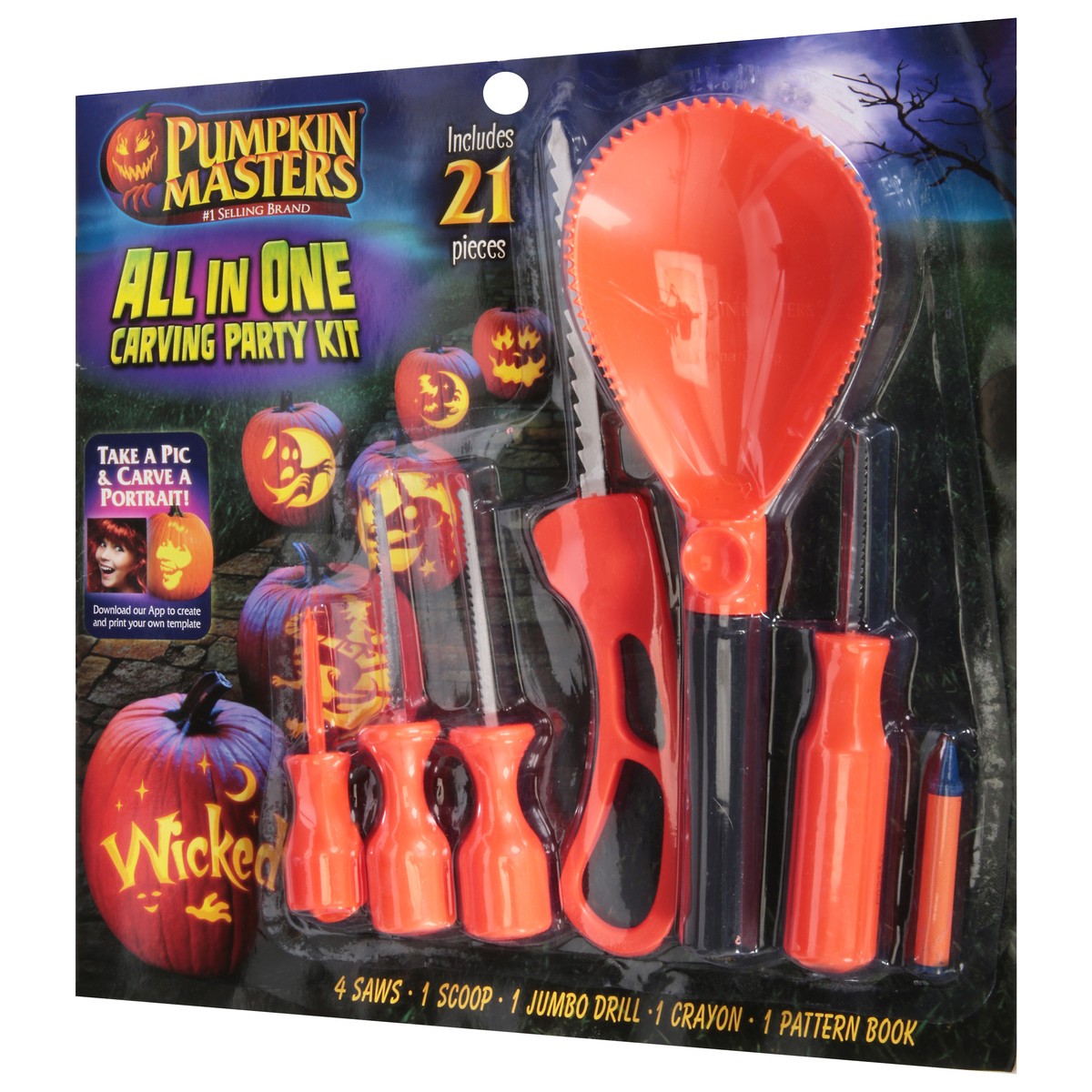 slide 7 of 9, Pumpkin Masters Ultimate Carving Party Kit 21 Pieces, 1 ct