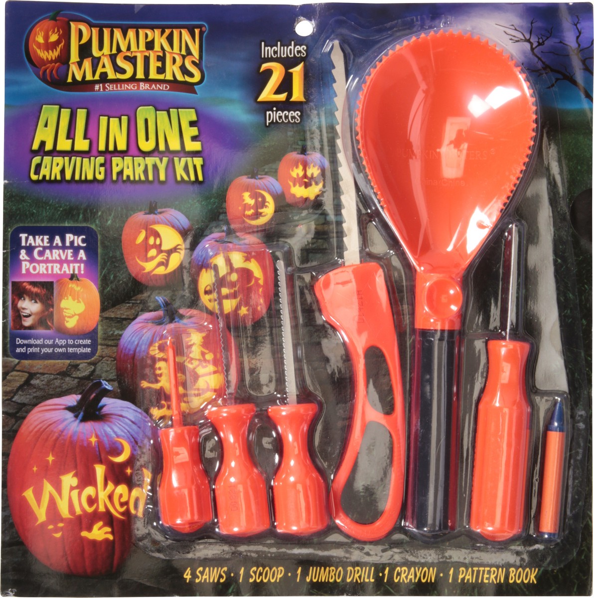 slide 6 of 9, Pumpkin Masters Ultimate Carving Party Kit 21 Pieces, 1 ct