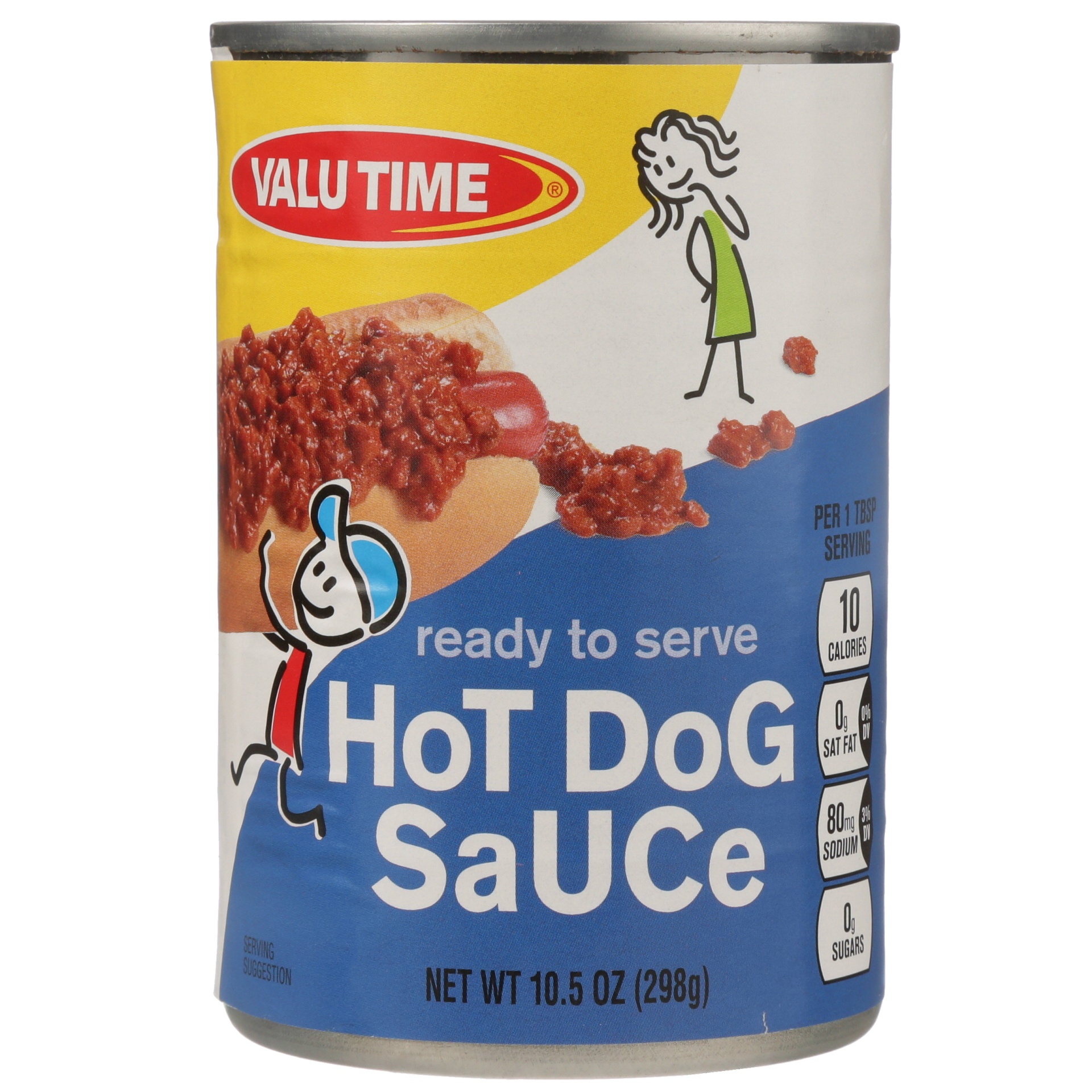 slide 1 of 1, Valu Time Ready to Serve Hot Dog Sauce, 10.5 oz