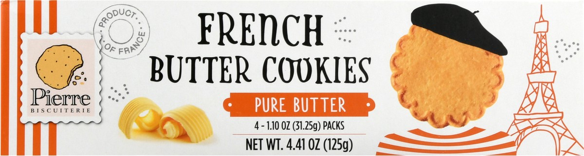 slide 1 of 12, Pierre Biscuiterie Pure Butter French Butter Cookies 4 - 1.10 oz Packs, 4 ct