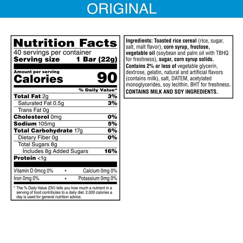 slide 7 of 9, Rice Krispies Treats Original Marshmallow Squares - 40ct/31.2oz, 40 ct, 31.2 oz
