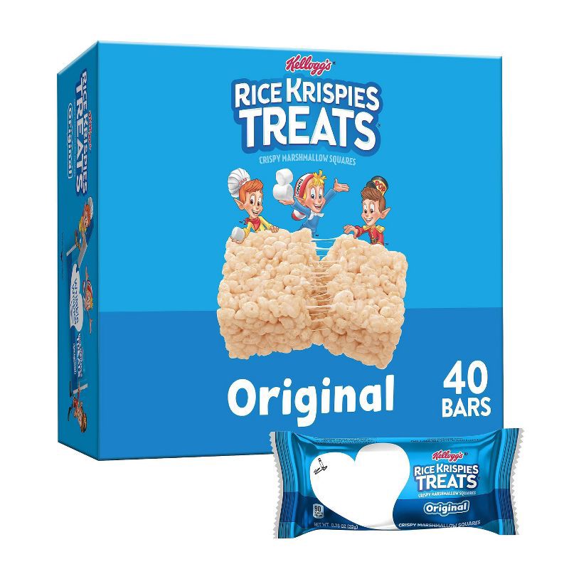 slide 1 of 11, Rice Krispies Treats Original Marshmallow Squares - 40ct/31.2oz, 40 ct, 31.2 oz