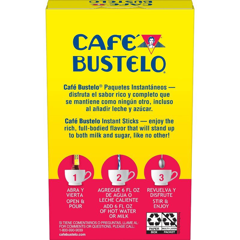 slide 2 of 6, Cafe Bustelo Café Bustelo Espresso Instant Coffee Single Serve Packets - 6ct, 6 ct