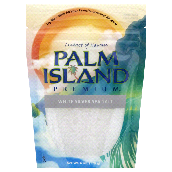 slide 1 of 1, Palm Island White And Silver Sea Salt, 4 oz