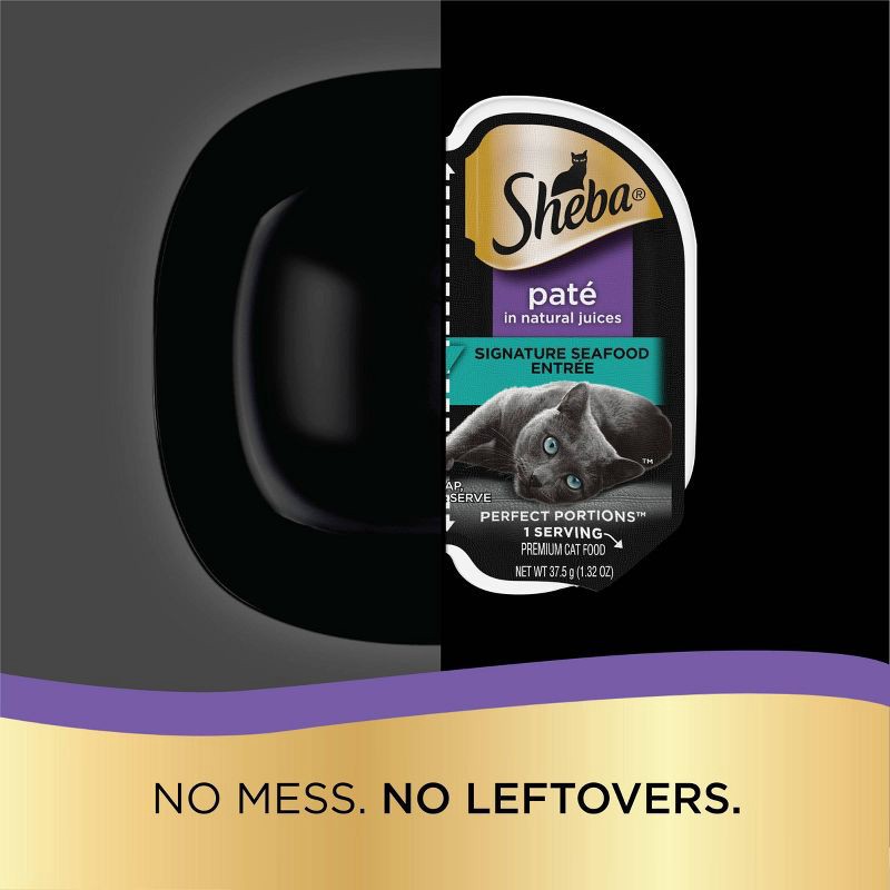 slide 4 of 8, SHEBA PERFECT PORTIONS Signature Seafood Entrée Soft Wet Cat Food Pate - 2.64oz, 2.64 oz