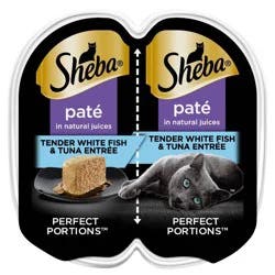 Sheba Perfect Portions White Fish and Tuna Flavored Pate Wet Cat Food - 2.64oz