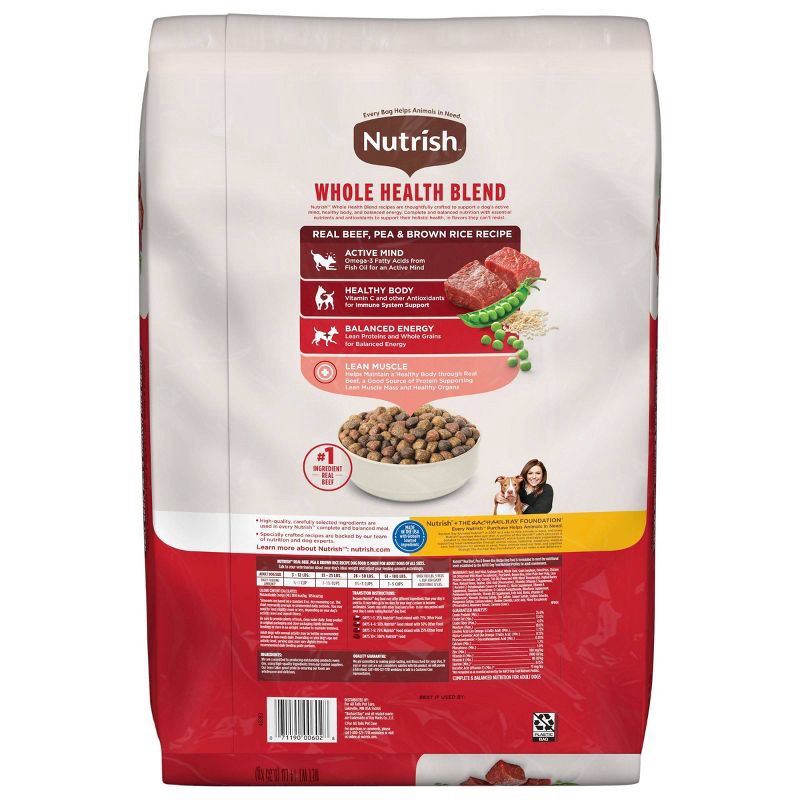 slide 2 of 11, Nutrish Whole Health Blend Real Beef, Pea & Brown Rice Recipe Dry Dog Food - 14lbs, 14 lb
