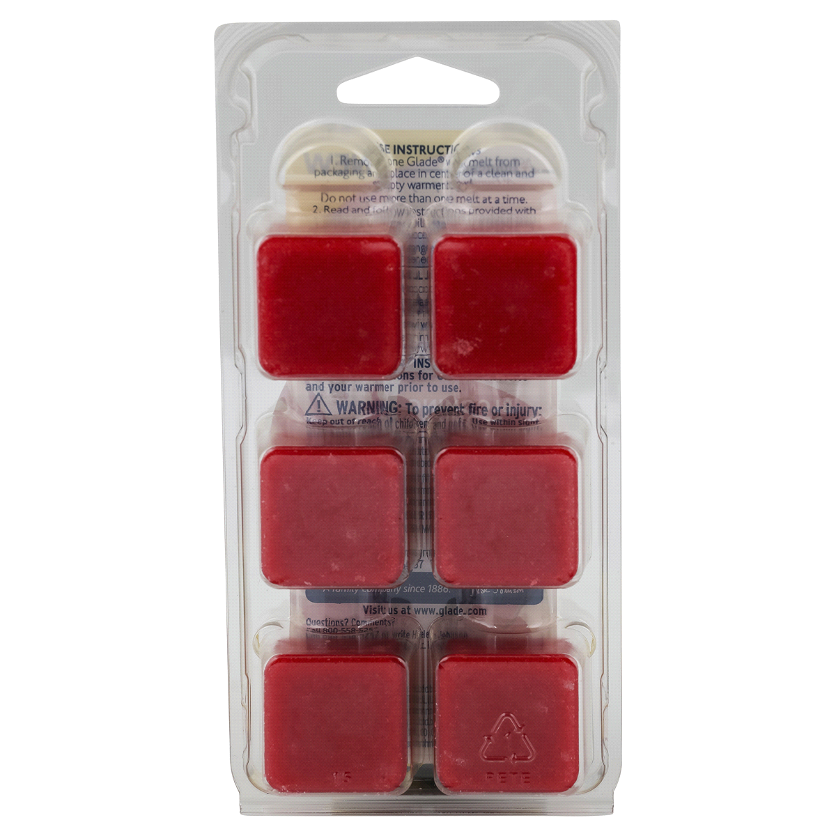 slide 2 of 2, Glade Wax Melts Air Freshener Refill Blooming Peony Cherry, 2.3 oz