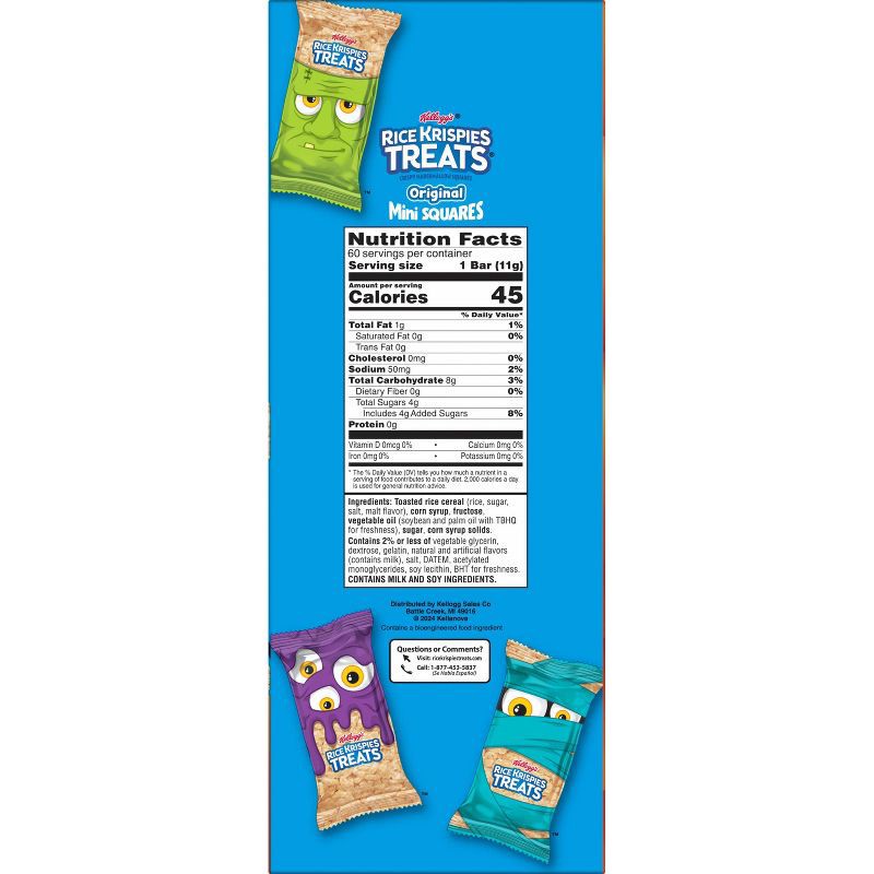 slide 7 of 7, Rice Krispies Treats Mini Marshmallow Squares - 23.2oz/60ct, 23.2 oz, 60 ct