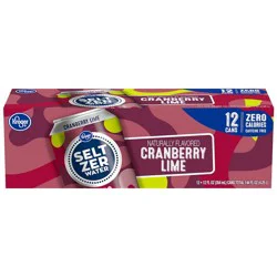 Kroger Cranberry Lime Seltzer Water