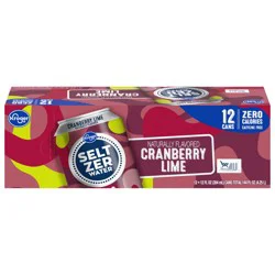 Kroger Cranberry Lime Seltzer Water
