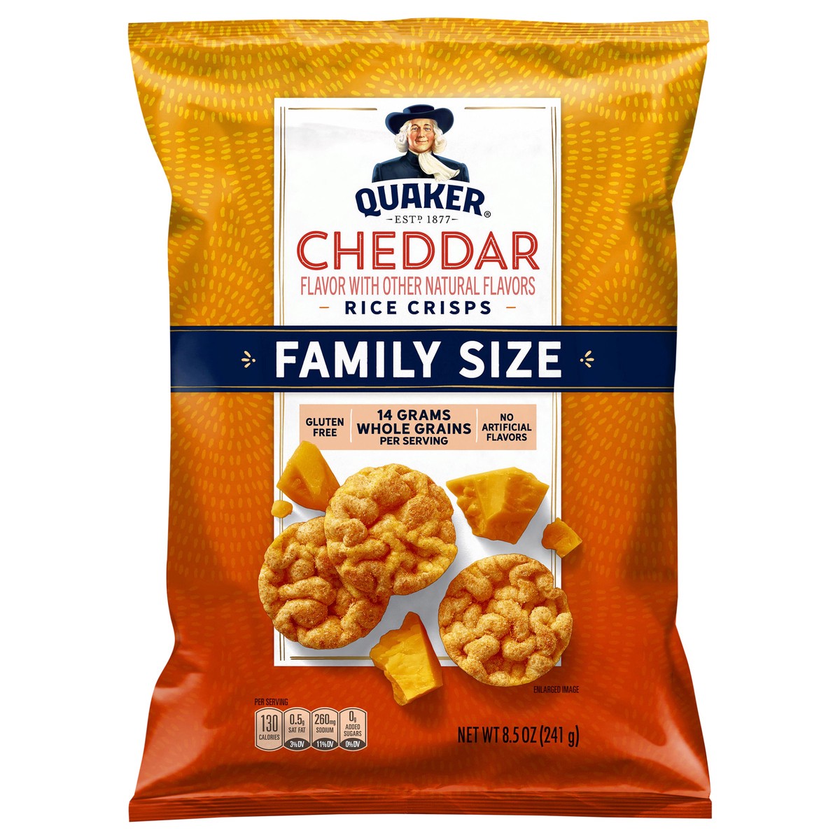 slide 4 of 9, Quaker Rice Crisps Cheddar 8.5 Oz, 8.5 oz
