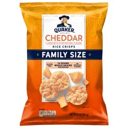 Quaker Rice Crisps Cheddar 8.5 Oz