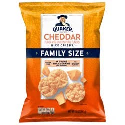 Quaker Rice Crisps Cheddar 8.5 Oz