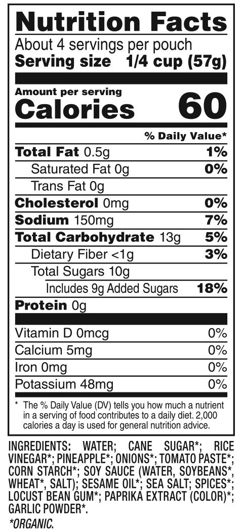 slide 2 of 3, Seeds of Change Sweet & Sour Simmer Sauce, 8.0 oz., 8 oz