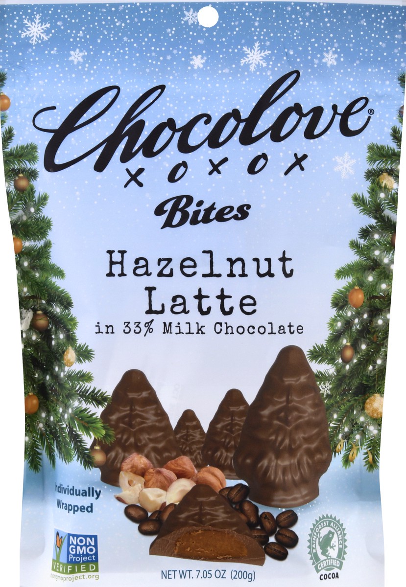 slide 4 of 13, Chocolove Hazelnut Latte in 33% Milk Chocolate Bites 7.05 oz, 7.05 oz