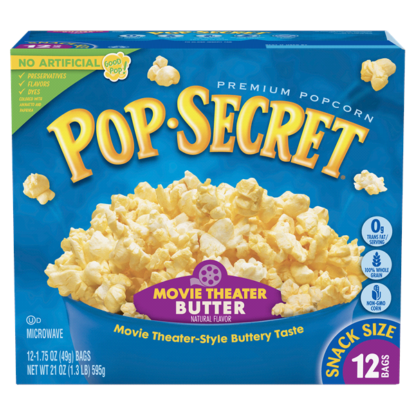 slide 1 of 1, Pop-Secret Pop Secret Theater Butter 10 Ct Popcorn, 10 ct