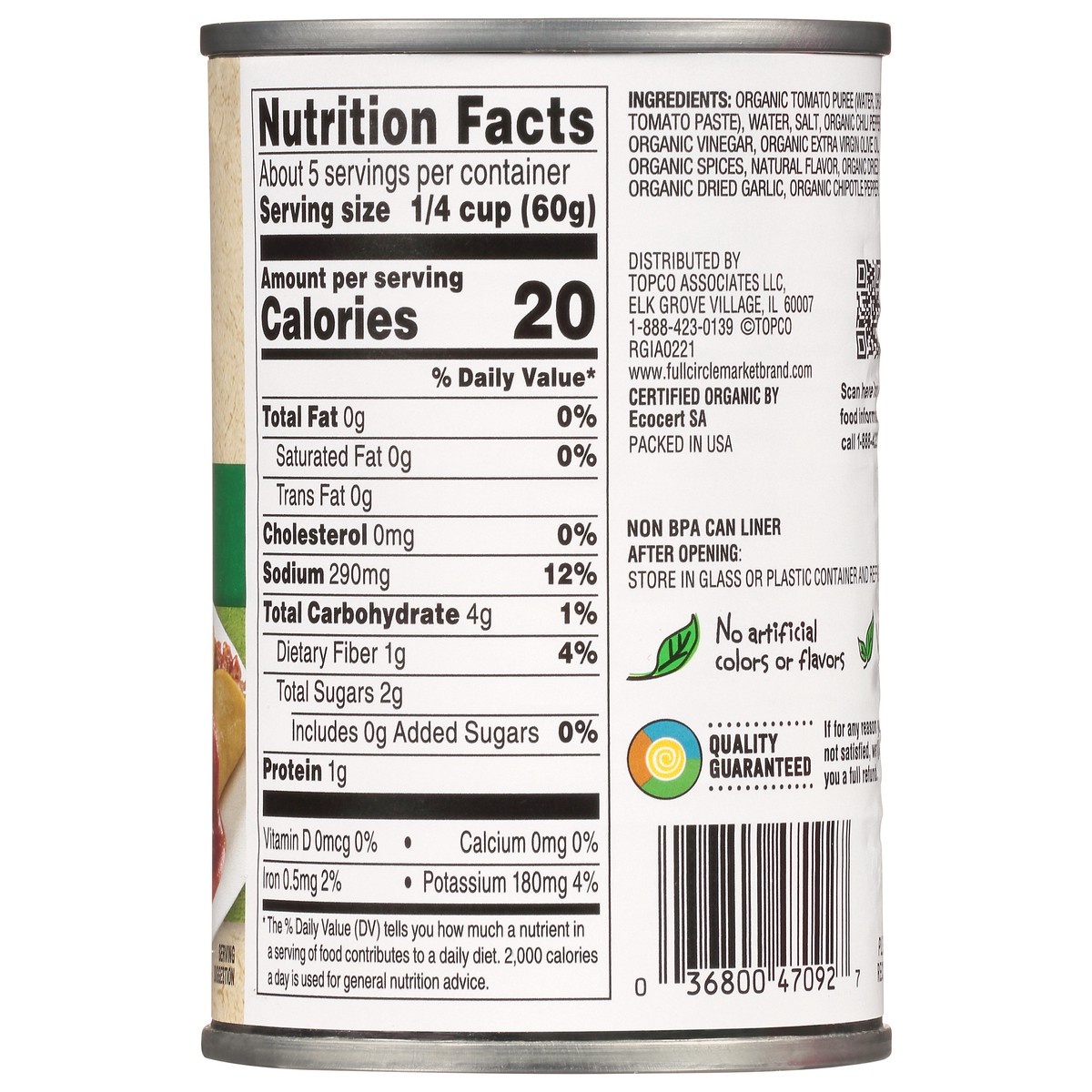 slide 18 of 18, Full Circle Market Organic Mild Enchilada Sauce 10 oz, 10 oz