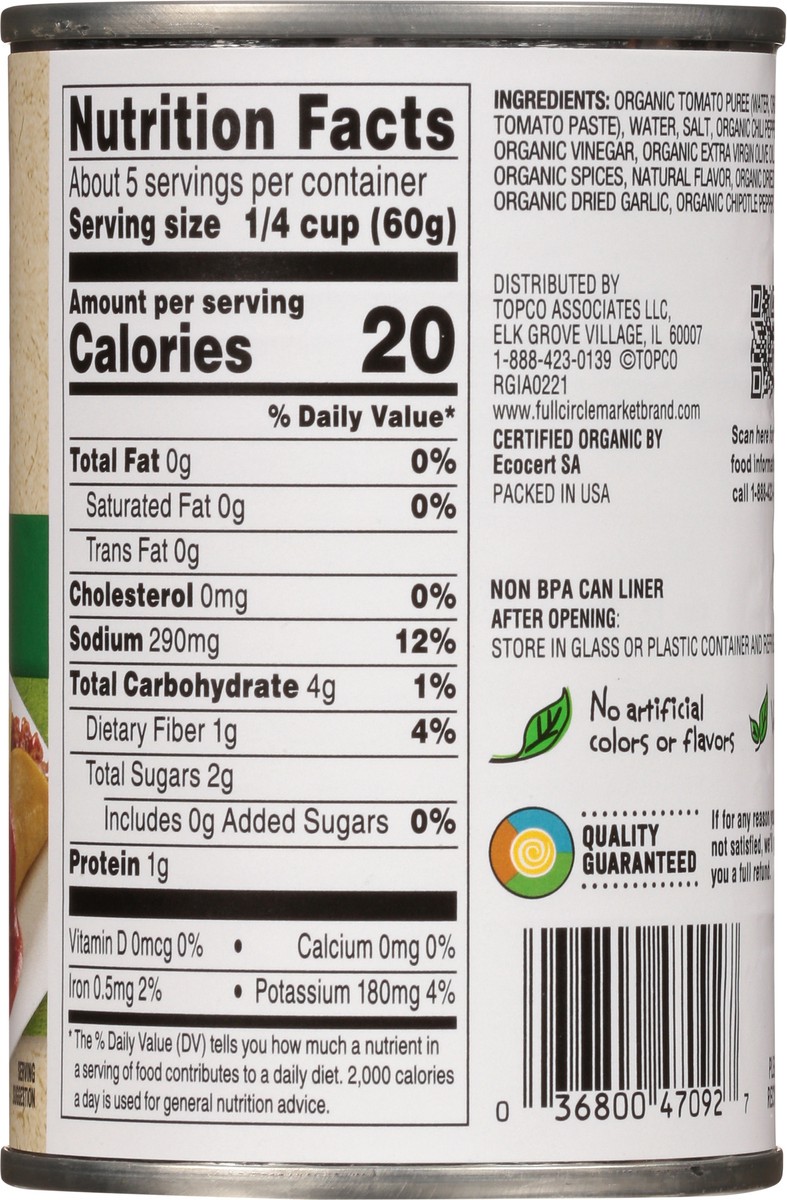 slide 2 of 18, Full Circle Market Organic Mild Enchilada Sauce 10 oz, 10 oz