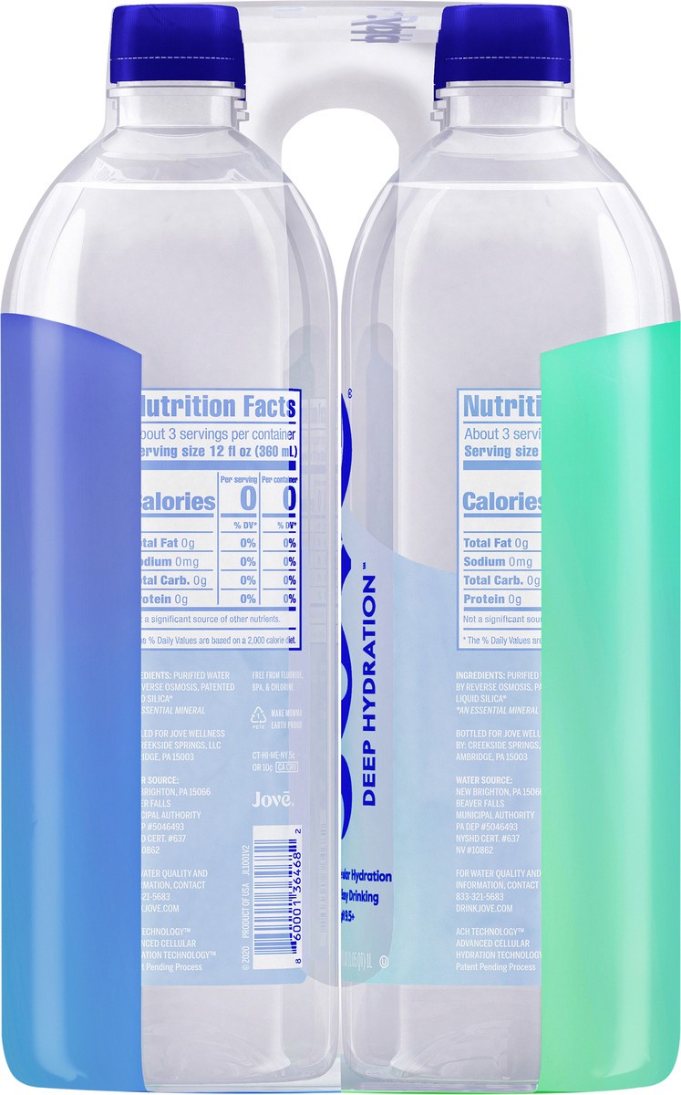 slide 8 of 9, Jove Deep Hydration Water - 202.8 oz, 6 ct; 1 liter