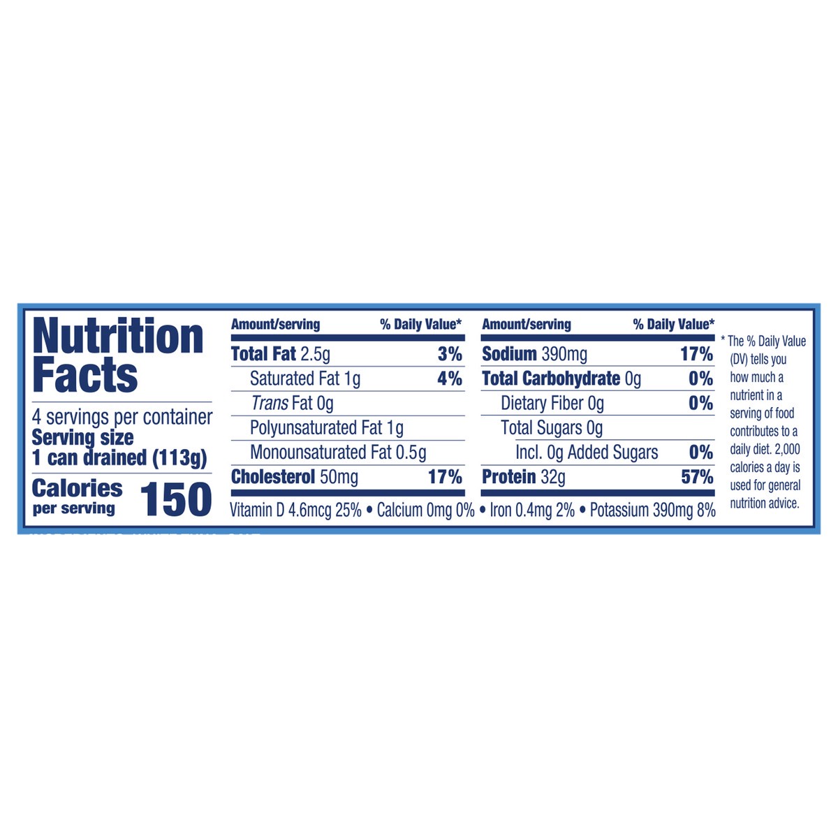 slide 8 of 9, Chicken of The Sea Wild Caught Solid White Pure Tuna, No Drain Quad, 16 oz