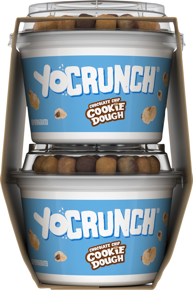 slide 3 of 9, YoCrunch Low Fat Vanilla Yogurt with Cookie Dough, 4 oz., 4 Pack, 4 oz