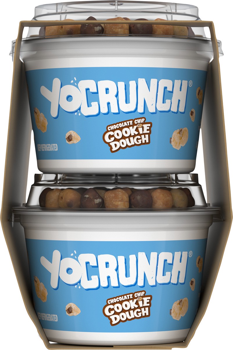 slide 2 of 9, YoCrunch Low Fat Vanilla Yogurt with Cookie Dough, 4 oz., 4 Pack, 16 oz