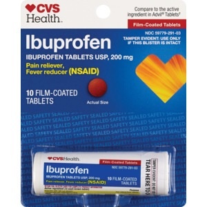 slide 1 of 1, CVS Health Ibuprofen 200mg Coated Tablets, 10 ct