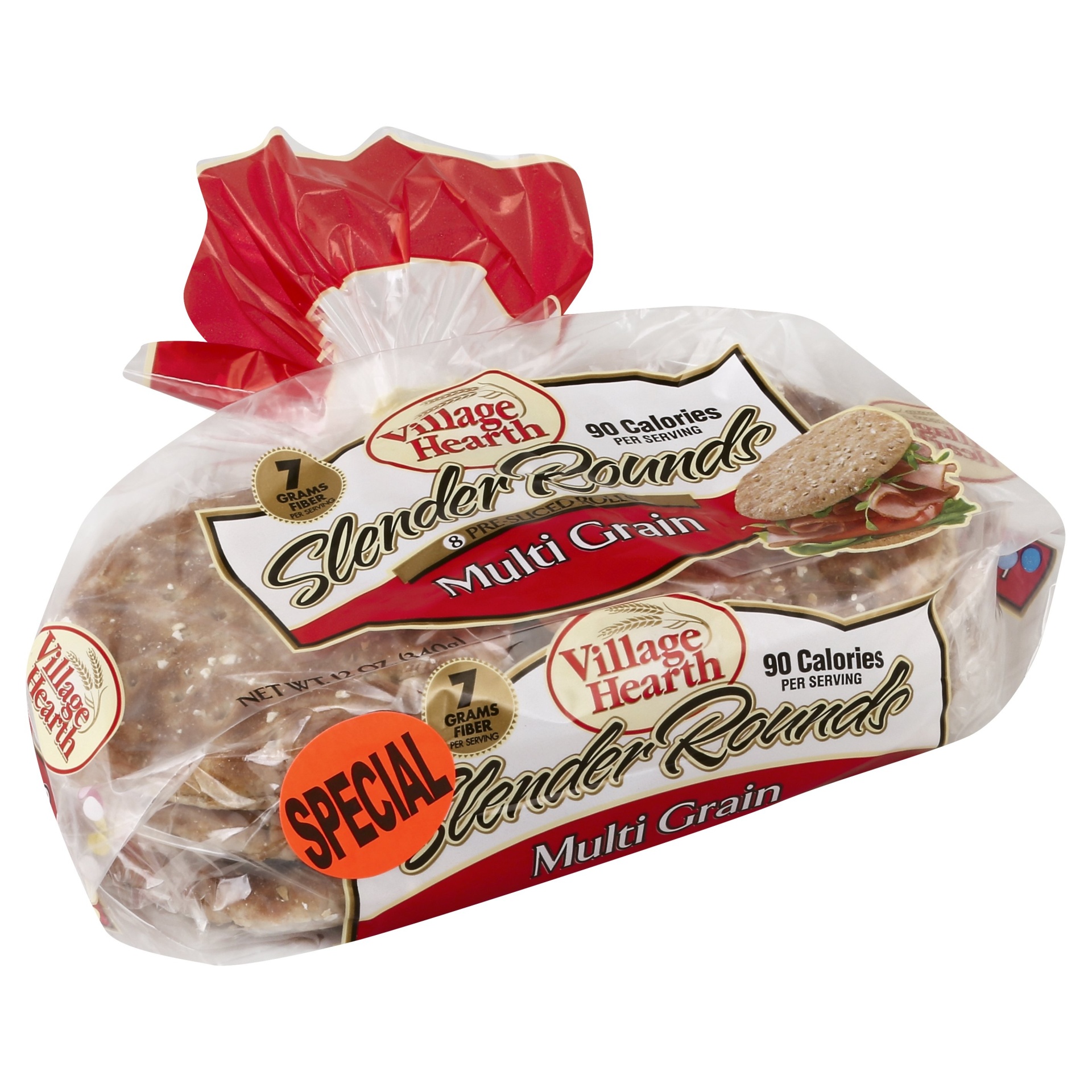 slide 1 of 1, Village Hearth Slender Rounds Multi Grain, 12 oz