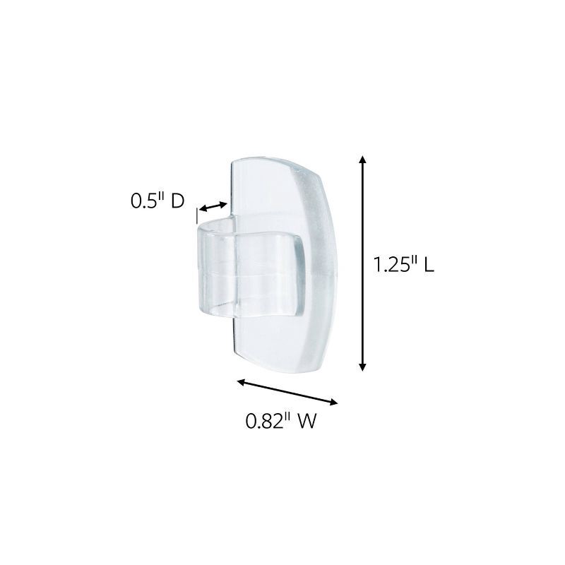 slide 3 of 14, Command Damage-Free Hanging Outdoor Light Clips with Adhesive Strips, 1 ct