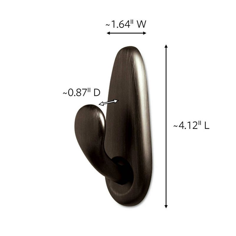 slide 3 of 12, Command Large Sized Outdoor Forever Classic Metal Decorative Hook with Foam Strips Bronze, 1 ct