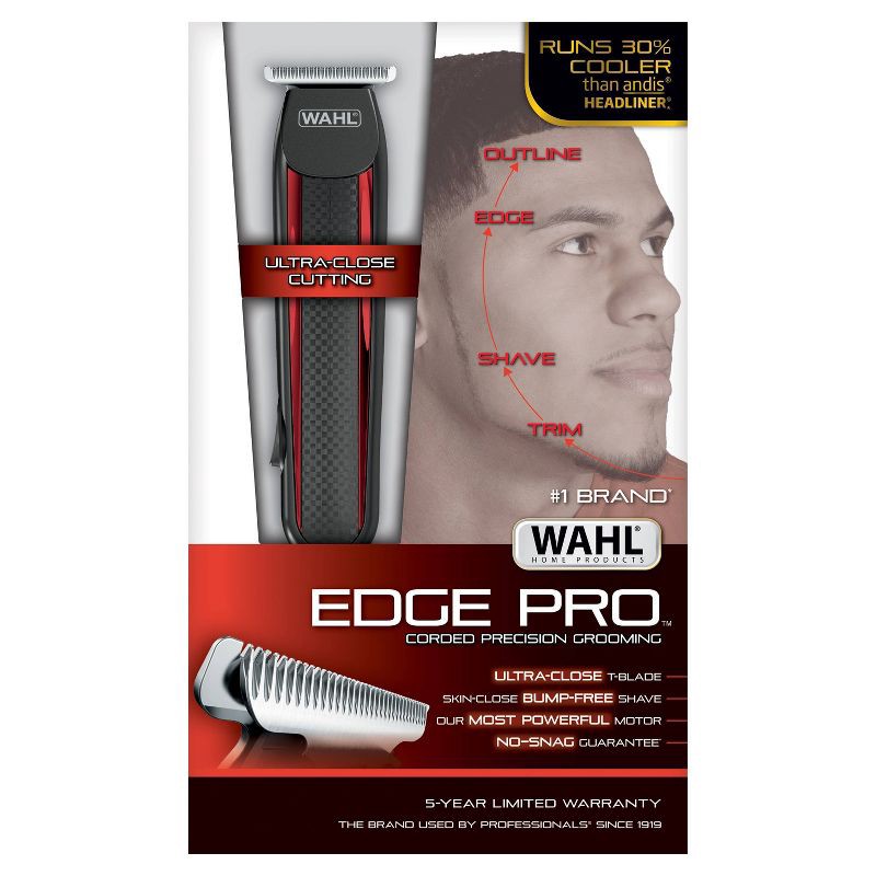 slide 3 of 7, Wahl Edge Pro Corded Electric Beard Trimmer for Men w/Ultra Close Cutting Blades for Detailing, Trimming & Outlining, 1 ct