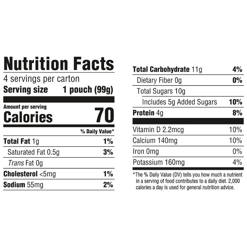 slide 8 of 12, Danimals Strawberry Kids' Squeezable Yogurt - 4ct/3.5oz Pouches, 4 ct; 3.5 oz