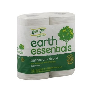 slide 1 of 1, Earth Essentials Bathroom Tissue, 4 ct