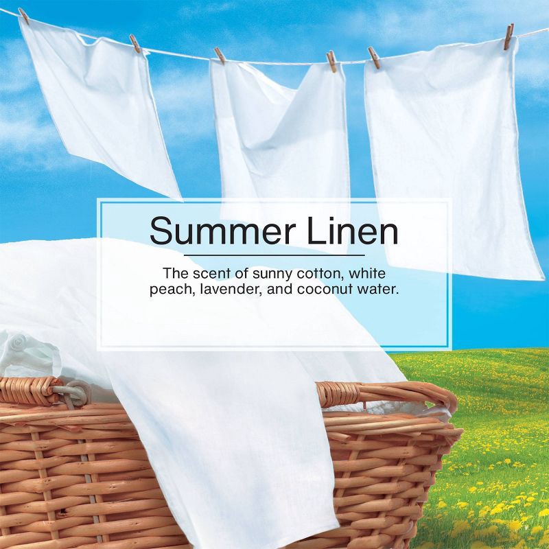 slide 2 of 4, Little Trees Summer Linen Air Freshener 3pk: Car Freshener Tree, Sky Blue, Disposable, Non-Powered, 8 Weeks Duration, 3 ct