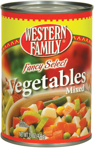 slide 1 of 1, Western Family Mixed Vegetables, 15 oz